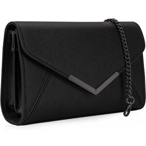 Elegant Black Chain Clutch